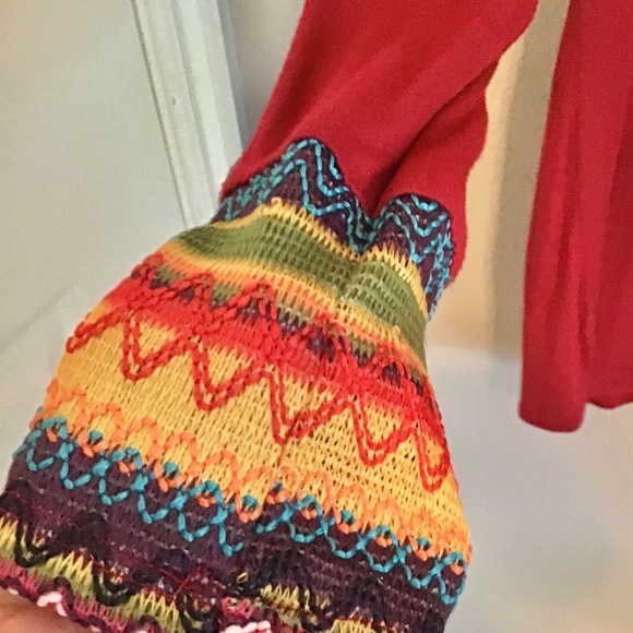 Sun & Moon rainbow cowl neckline sweater - Picture 3 of 6